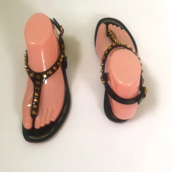 Prada Ladies Black Sandals Size 37