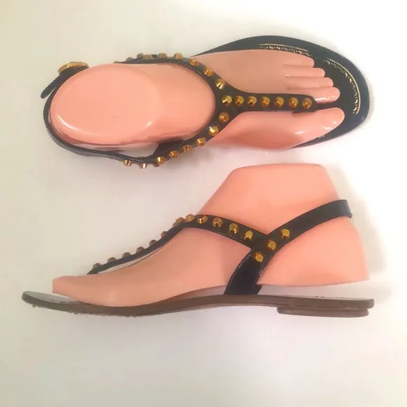 Prada Ladies Black Sandals Size 37