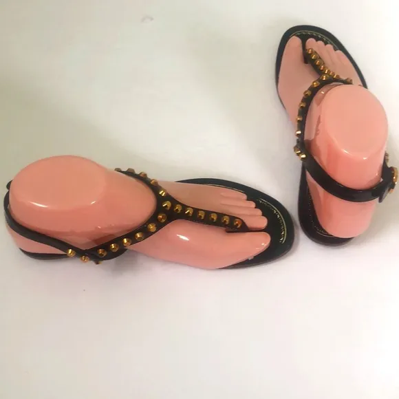 Prada Ladies Black Sandals Size 37