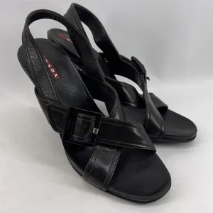 Prada Leather Slingback Heels