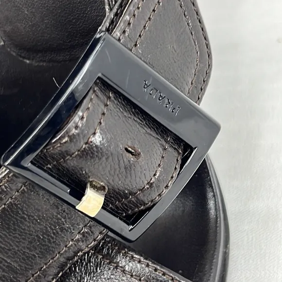 Prada Leather Slingback Heels