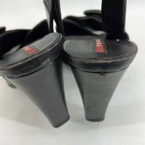 Prada Leather Slingback Heels