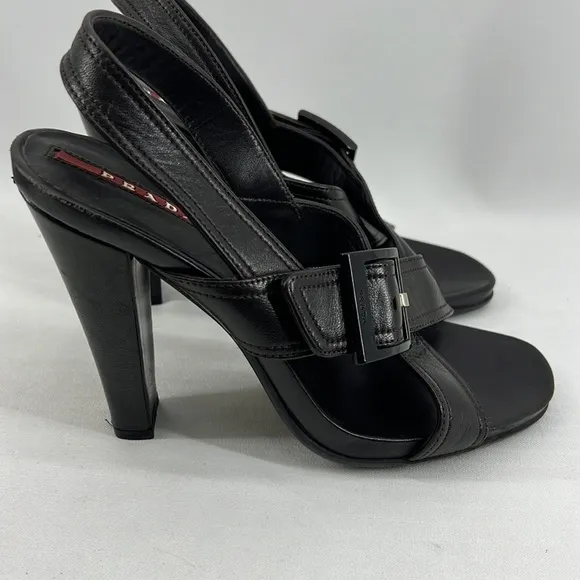 Prada Leather Slingback Heels
