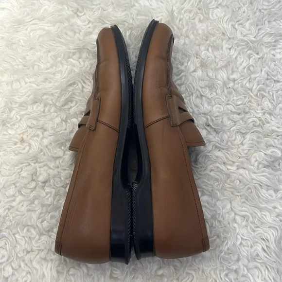 Prada Men's Brown Leather Loafers size 10.5