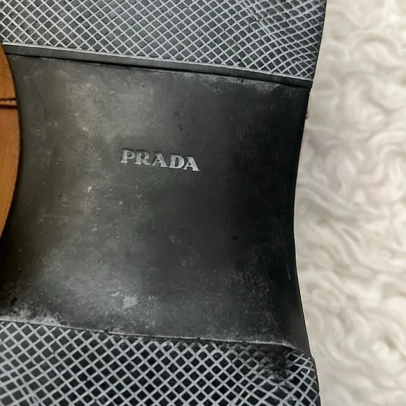 Prada Men's Brown Leather Loafers size 10.5