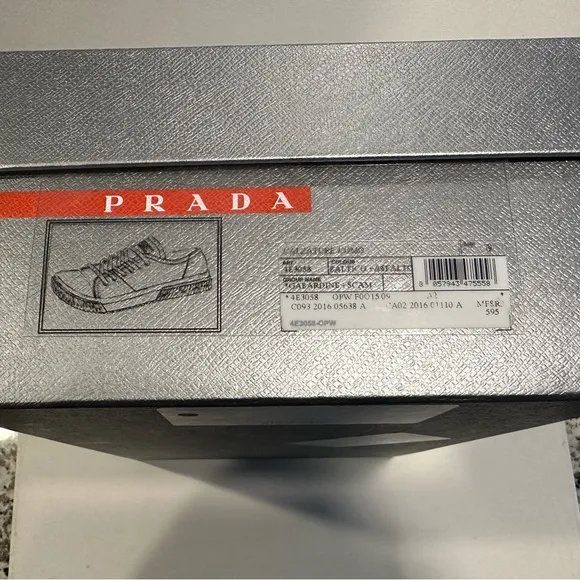 Prada Men’s Sneakers Model 4E3058 Size 10