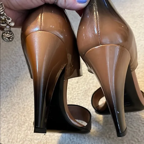 Prada Women's Black and Brown Heels