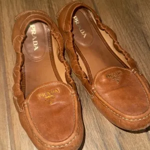 Prada Women's Brown Leather Loafers