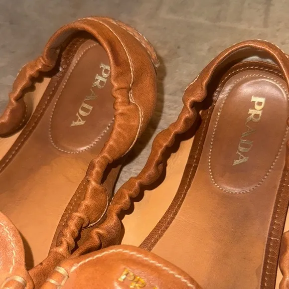 Prada Women's Brown Leather Loafers