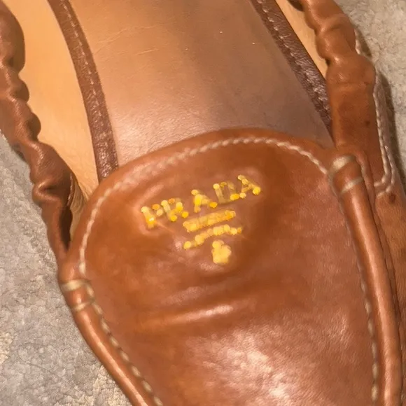 Prada Women's Brown Leather Loafers