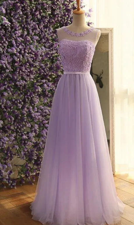 Pretty Tulle with Little Flowers Lace-up New Style Party Dress, Sweet Formal Dress for Girls, Prom Dresses