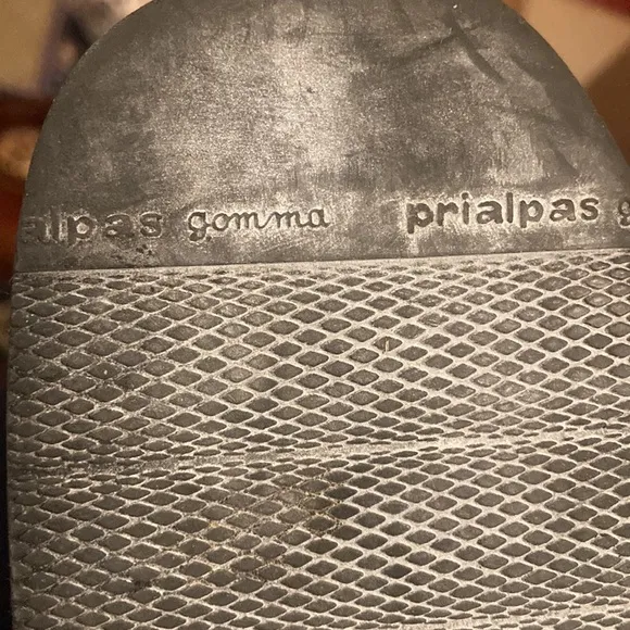 Prialpas gomma.gamma. Black leather “Sudini” boots. Made in Italy Size 8.5