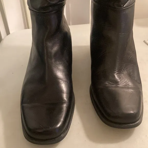 Prialpas gomma.gamma. Black leather “Sudini” boots. Made in Italy Size 8.5