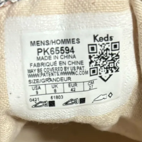 Pro Keds PK65594 Recycled Cream Floral Print Men Sneakers Size 9