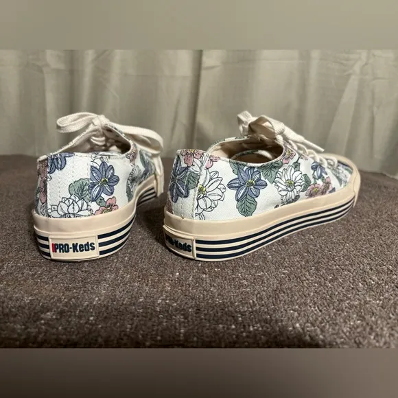 Pro Keds PK65594 Recycled Cream Floral Print Men Sneakers Size 9