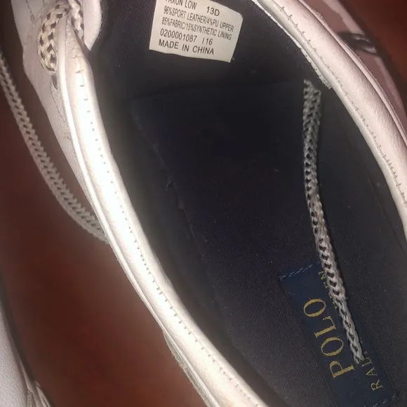 Prwnd  POLO RALPH LAUREN  vintage Men's Faxon Low Sneakers size 13D