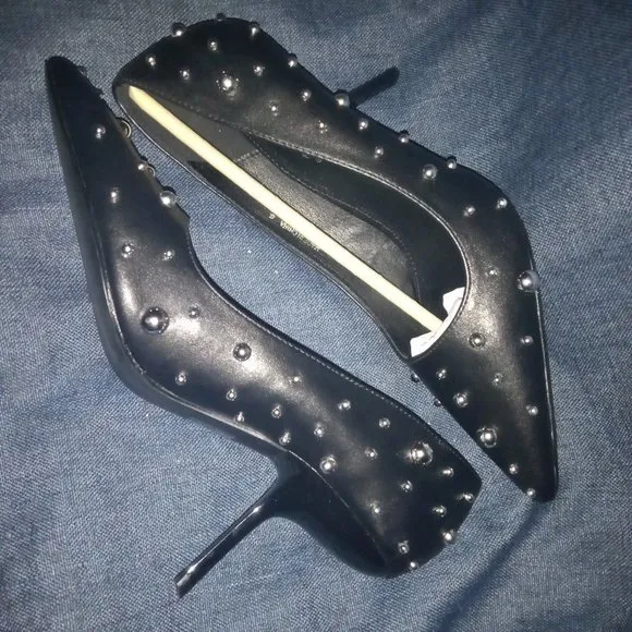 Public Desire &quot; STUDDED AFFAIR &quot;   Dream Stiletto Heels( BRAND NEW!!!!!!!!!!!!!