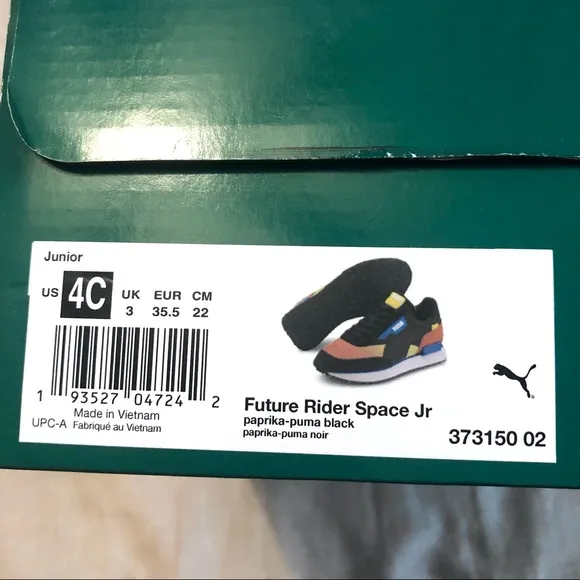 Puma Future Rider Space Jr Sneakers Unisex Paprika/Puma Black Size 4C