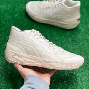 Puma LeMelo Ball MB.02 White Mens Basketball Shoes 378319-01 NEW* Sz 9