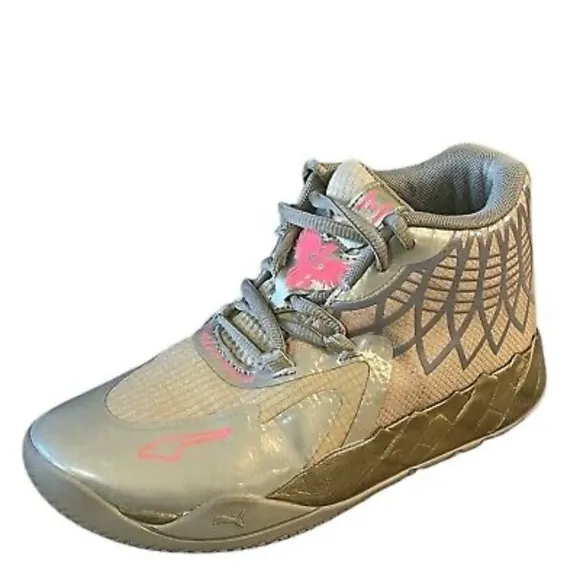 Puma Melo mb.01 Golden Child Size 2.5 Youth Sneakers Shoes