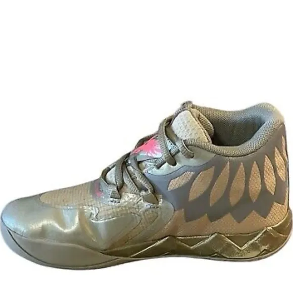 Puma Melo mb.01 Golden Child Size 2.5 Youth Sneakers Shoes