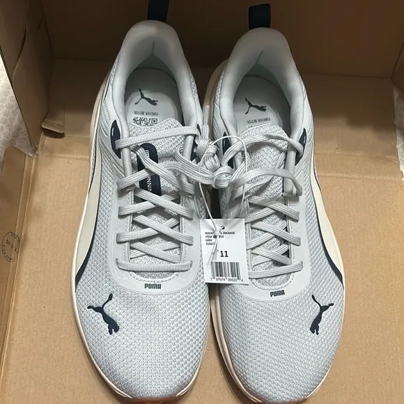 Puma Men’s Rocket Fuel Sneakers Gray 11 NWT