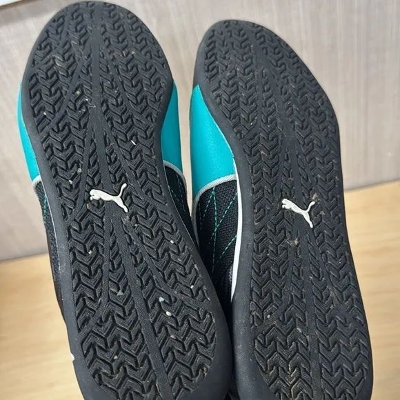 PUMA Mercedes Amg Petronas R-cat‎ green and black  Sneakers youth size 6