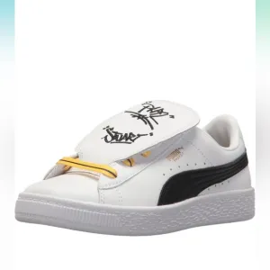 PUMA RARE Kid’s Unisex Minions Basket Tongue Sneakers - 4.5Y
