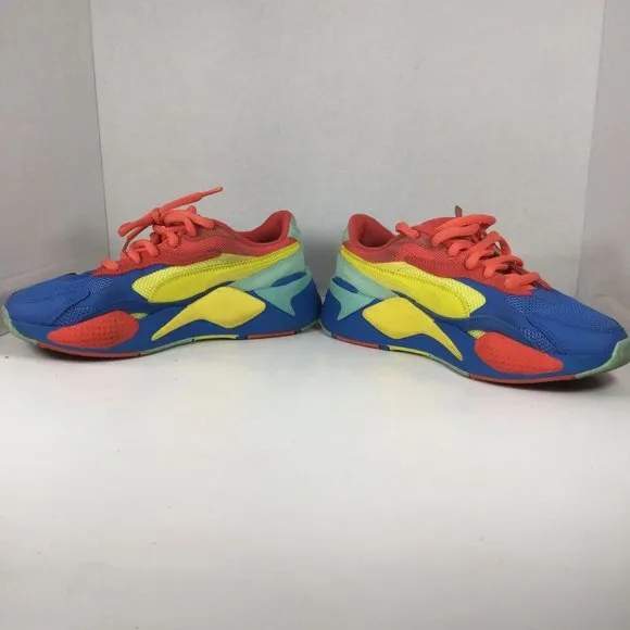 Puma RS-X3 Sneakers Puzzle Palace Blue Unisex Size 7C Multicolor Low 372357-10