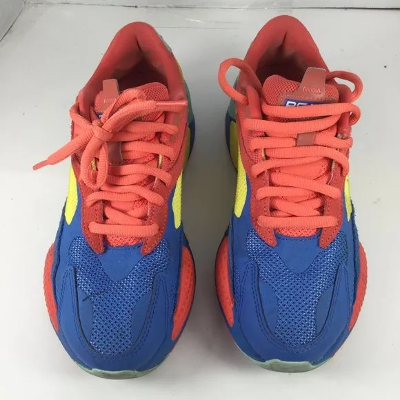 Puma RS-X3 Sneakers Puzzle Palace Blue Unisex Size 7C Multicolor Low 372357-10