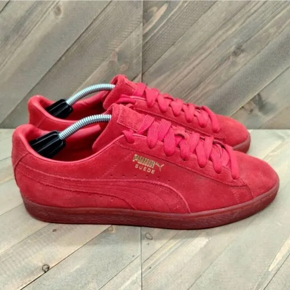 Puma Suede Red Casual Fashion Sneakers Mens Size 12 Puma‎ Classic Shoes Low