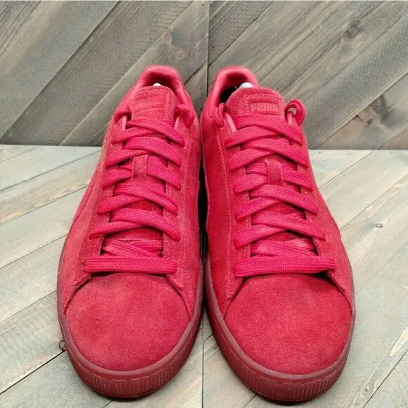 Puma Suede Red Casual Fashion Sneakers Mens Size 12 Puma‎ Classic Shoes Low