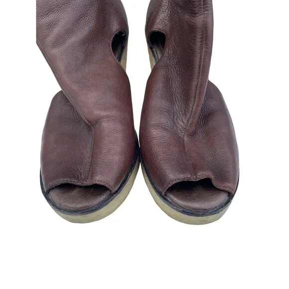 Rachel Comey Camper Women's size 38 Brown leather beige heels #2