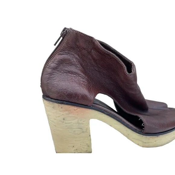 Rachel Comey Camper Women's size 38 Brown leather beige heels #2