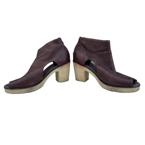 Rachel Comey Camper Women's size 38 Brown leather beige heels #2