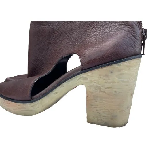 Rachel Comey Camper Women's size 38 Brown leather beige heels #2