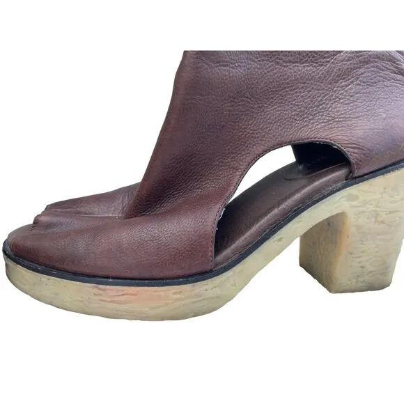 Rachel Comey Camper Women's size 38 Brown leather beige heels #2