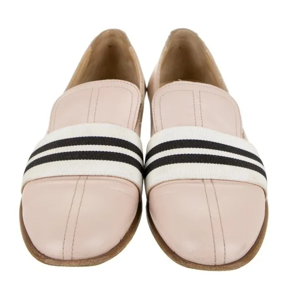 Rag &amp; Bone Amber Striped-Web Leather Loafers with Box Sz. 35 Sz. 5