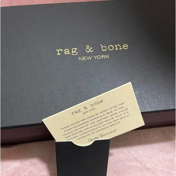 Rag &amp; Bone Amber Striped-Web Leather Loafers with Box Sz. 35 Sz. 5