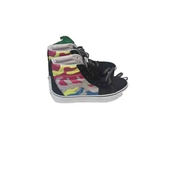 Rainbow camouflage vans new with tags Unisex sk8 hi