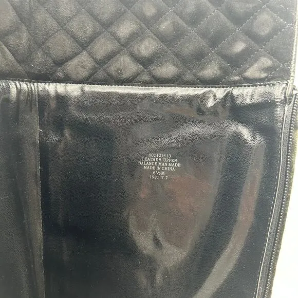 Ralph Lauren Black Beatrice Knee High Leather Heeled Boots SIZE 6.5 Date Sexy