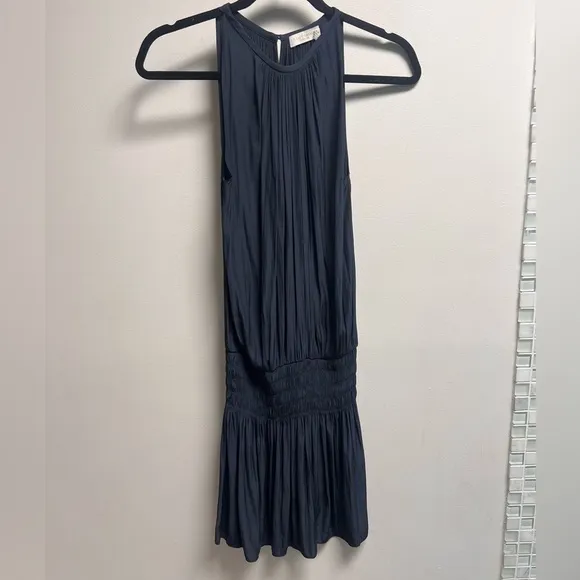 RAMY BROOK - Women’s “Paris” Sleeveless Mini Dress In Navy, Size XS