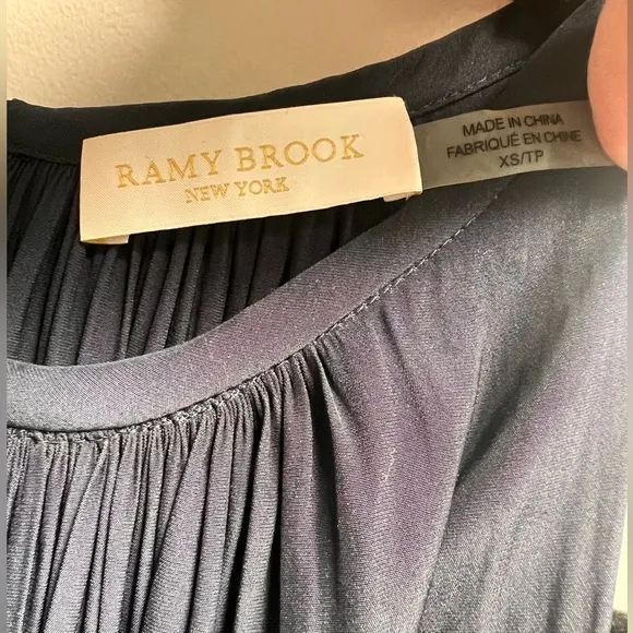 RAMY BROOK - Women’s “Paris” Sleeveless Mini Dress In Navy, Size XS
