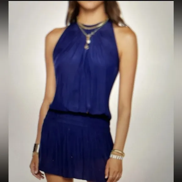 RAMY BROOK - Women’s “Paris” Sleeveless Mini Dress In Navy, Size XS