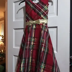 Rare Editions Girl's size 12 red/gold dress