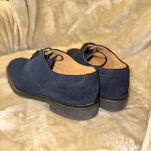 Rare E.T. Wright Masters Collection 8.5 EE Navy Suede Shoes – Made in England