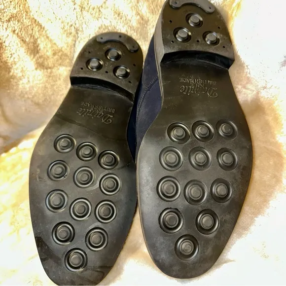 Rare E.T. Wright Masters Collection 8.5 EE Navy Suede Shoes – Made in England