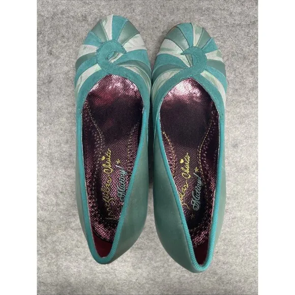 RARE Irregular Choice Mutiny Shoes Heels Women's US Sz 6.5 Bolshy Green NEW