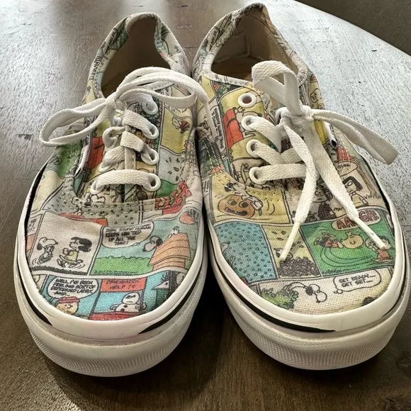 Rare VANS 5.5 Peanuts Snoopy Charlie Brown Sneakers Cartoon Shoe Limited Edition