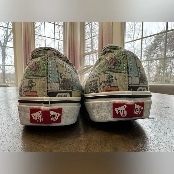 Rare VANS 5.5 Peanuts Snoopy Charlie Brown Sneakers Cartoon Shoe Limited Edition